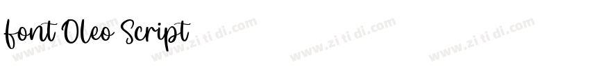 font Oleo Script字体转换 font Oleo Script字体转换